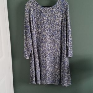 Floral long-sleeved dress